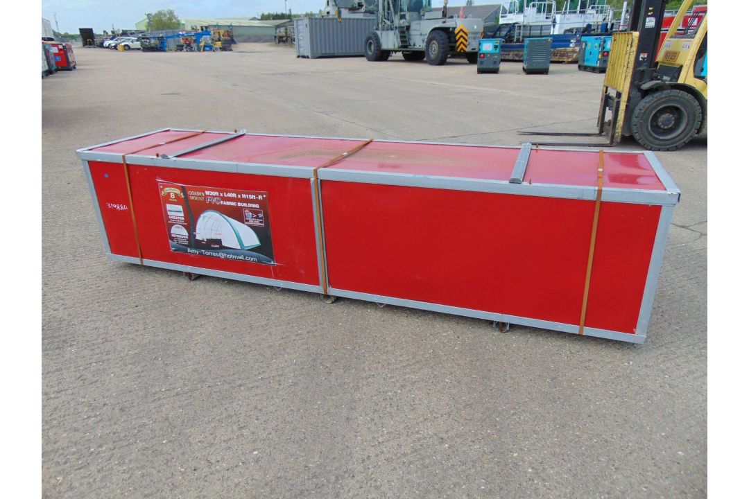 Heavy Duty Storage Shelter 30'W x 40'L x 15' H P/No 304015R - Image 1 of 4