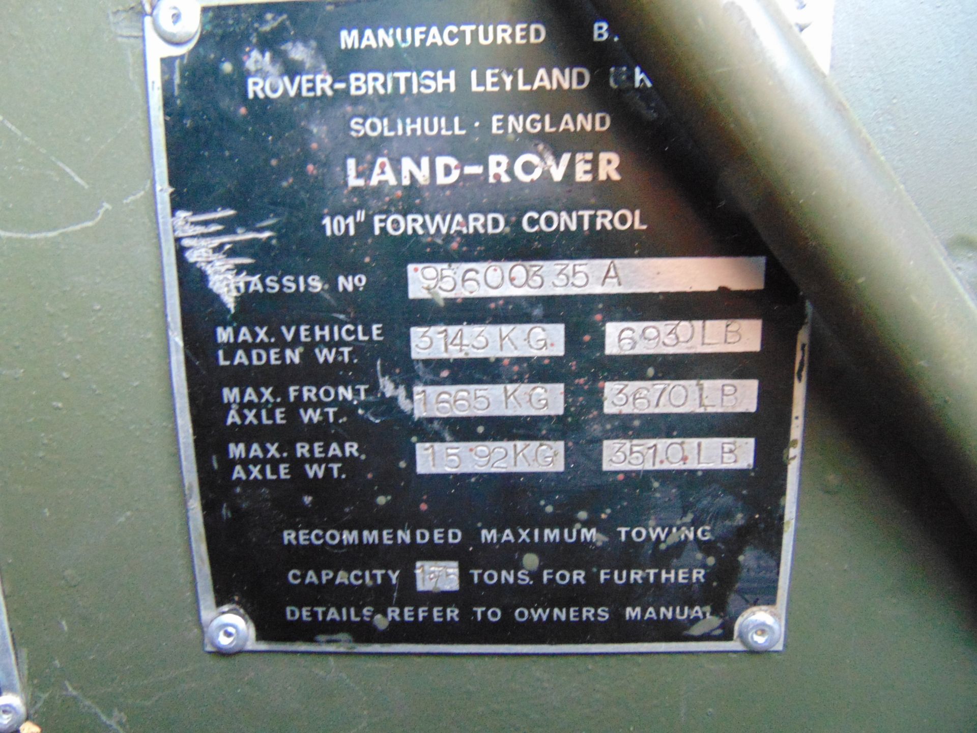 1975 Land Rover Forward Control 101 GS One Tonne - Image 19 of 23