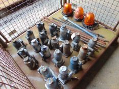 20x Webber 3ton Hydraulic Jacks, Rotating Beacons etc
