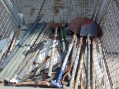 21 x Picks, Sledge Hammers and T Handle Shovels etc