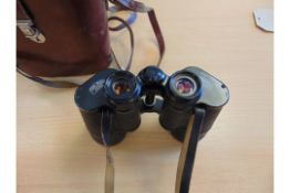 Very Nice Pair of Carl Zeiss Jena 10x 50 W Multi - Coated Binos in Original Leather Case