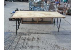 2 x Standard 6ft British Army Service Tables as shown