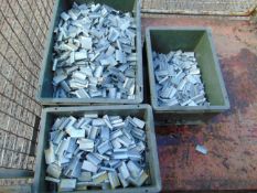 3 x Boxes of Steel Banding Strap Clamps Large Quantity Boxes Included