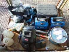1 x Stillage Tools, Welding Masks, Light Units etc
