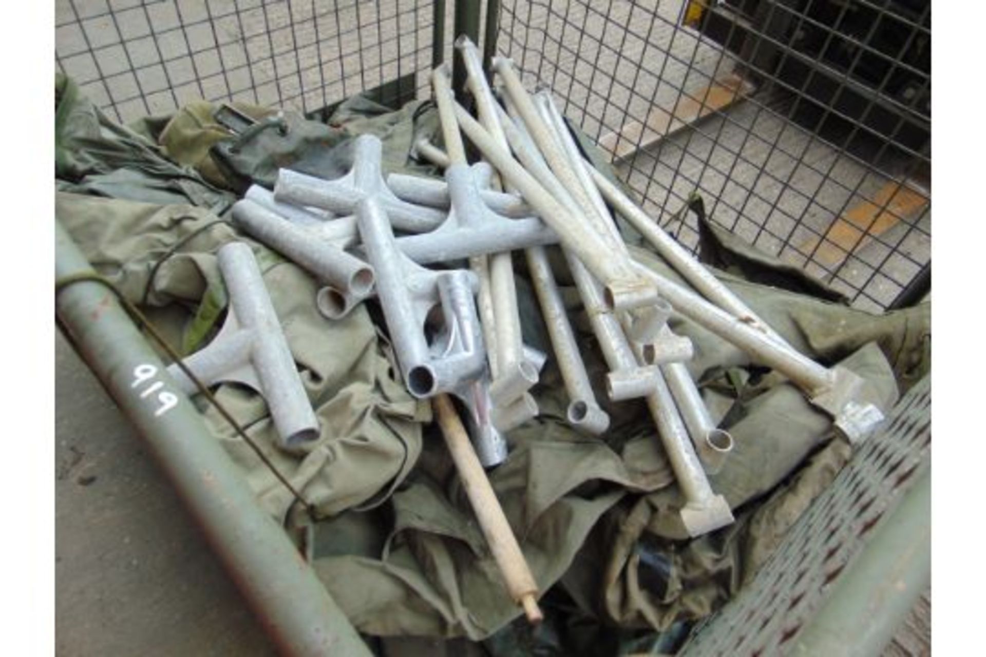 1 x Stillage British Army Tents Poles, Angles Pegs etc - Image 2 of 4
