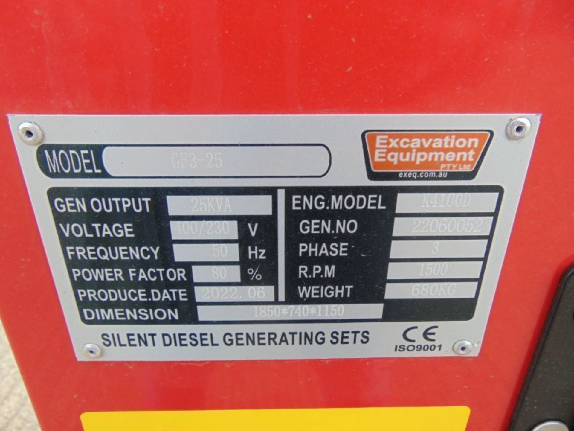 2022 UNISSUED 25 KVA 3 Phase Silent Diesel Generator Set - Image 17 of 17