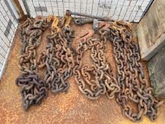1 x Stillage of Heavy Duty Load Chains etc