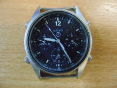 Seiko Gen 1 Pilots Chrono RAF Harrier Force Issue Nato Marks, Date 1987