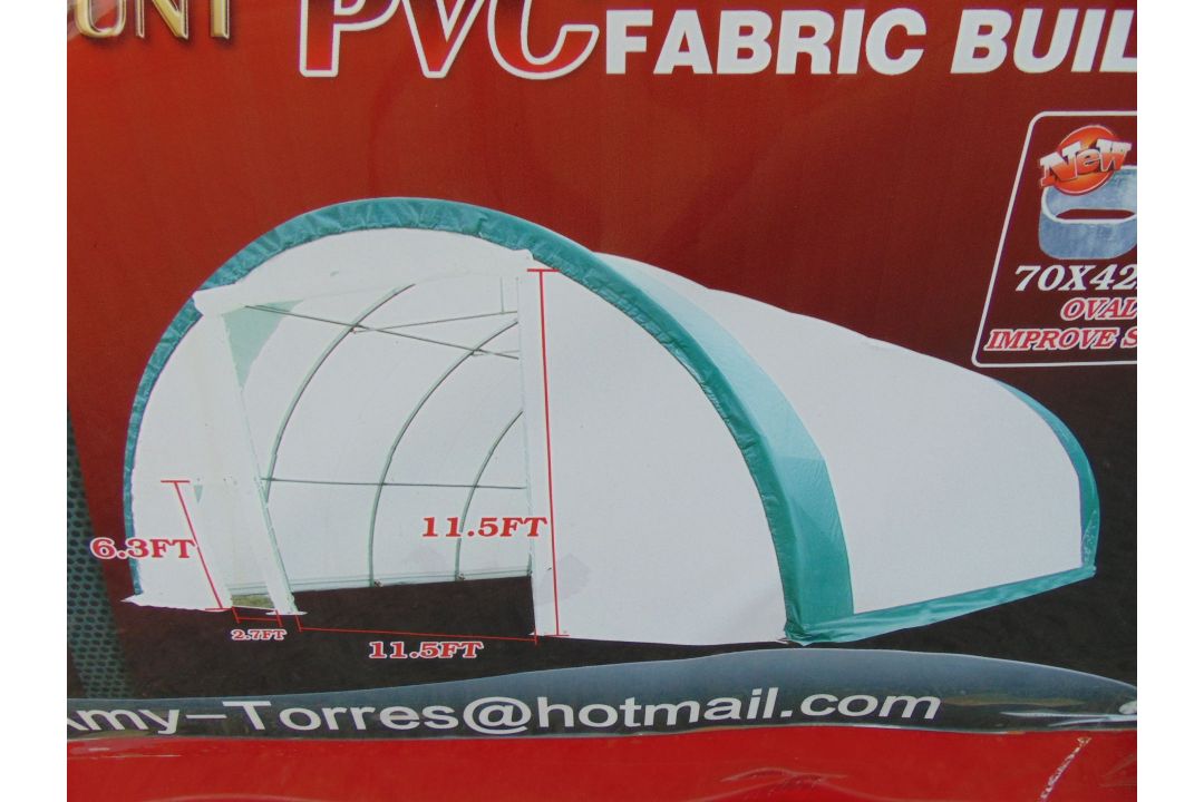 Heavy Duty Storage Shelter 30'W x 40'L x 15' H P/No 304015R - Image 3 of 4