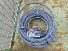 1x New Unissued Tirfor 20m Winch Rope inc Shackle