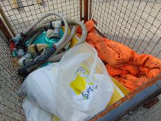 1x Stillage of Lifting Strop, Oil Absorbing Granvals, Delivery Pipes Etc