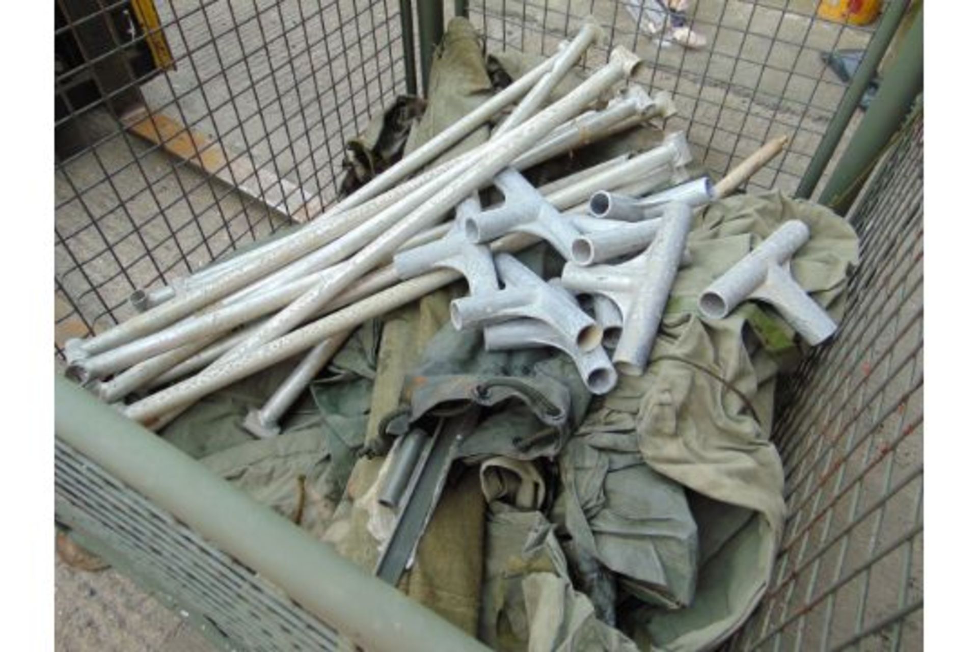 1 x Stillage British Army Tents Poles, Angles Pegs etc - Image 3 of 4