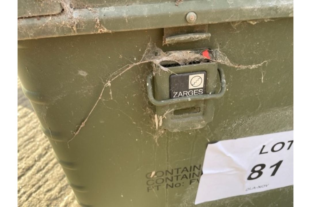 UNISSUED ZARGES ALUMINIUM WATERPROOF TRANSIT CASE 60X40X50 cms - Image 3 of 3