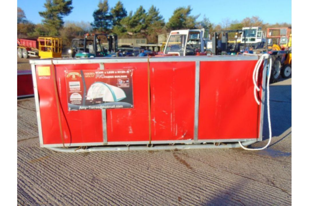 Heavy Duty Storage Shelter 30'W x 85'L x 15' H P/No 308515R - Image 1 of 6
