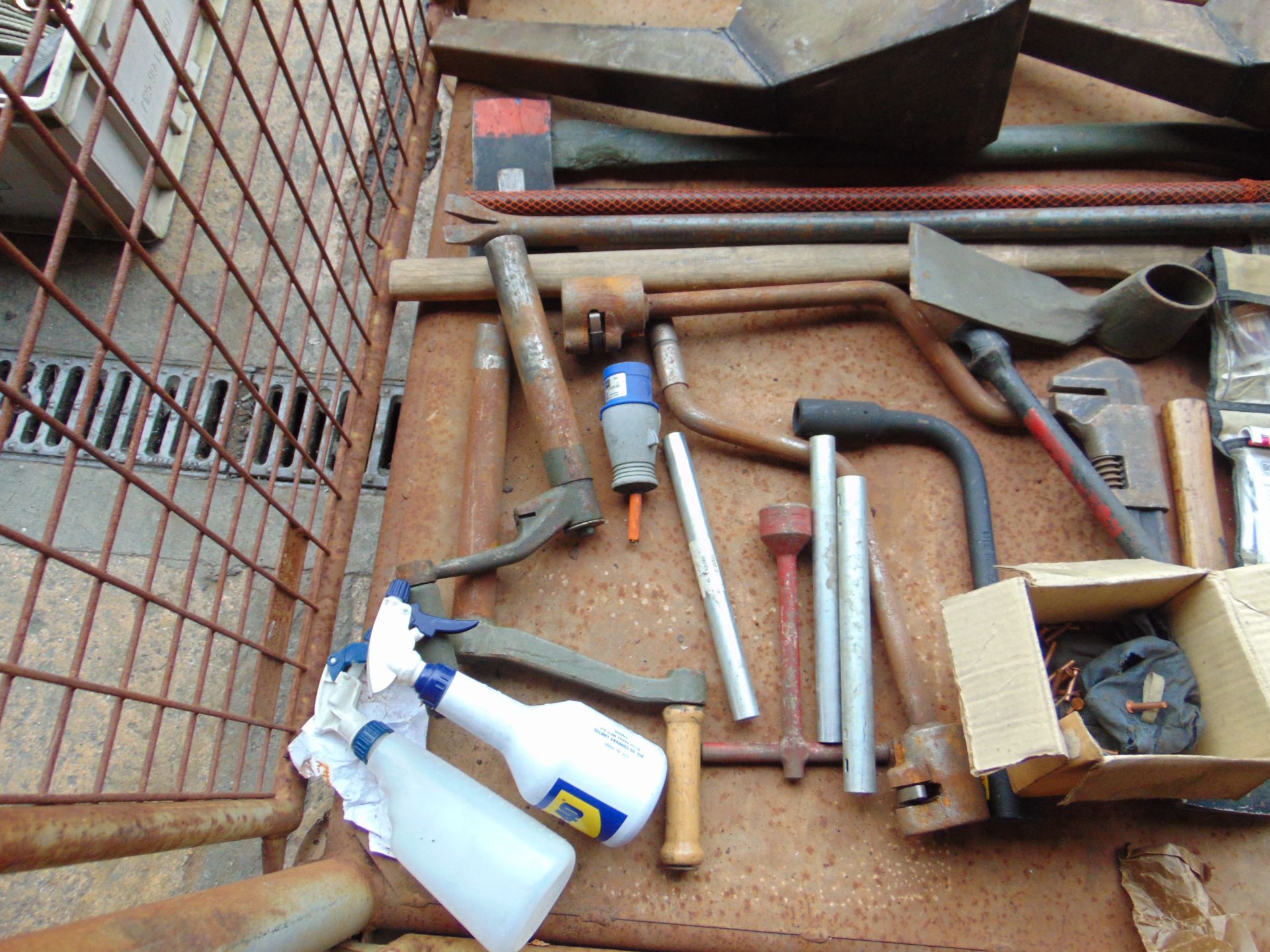 1x Stillage of Tools, Jacks Survival Kits, Axes, Rivets, etc - Image 9 of 9