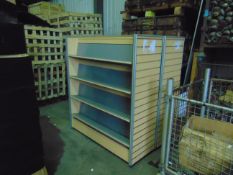 2x Double Sided Book Shelves / Display Units - Adjustable Shelves 4ft x 5ft x 1ft 6ins