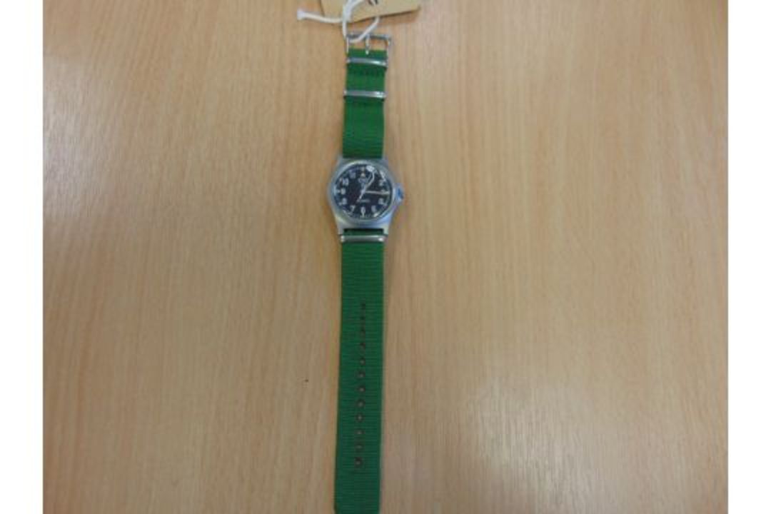 CWC (Cabot Watch Co Switzerland), British Army W10 Service Watch Nato Marks, very low serial no - Image 4 of 4