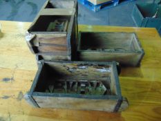 4x Very Nice Antique Brick Moulds