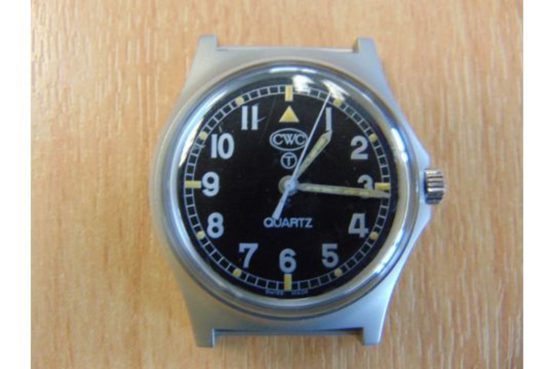 CWC (Cabot Watch Co Switzerland), British Army W10 Service Watch Nato Marks, very low serial no - Image 1 of 4