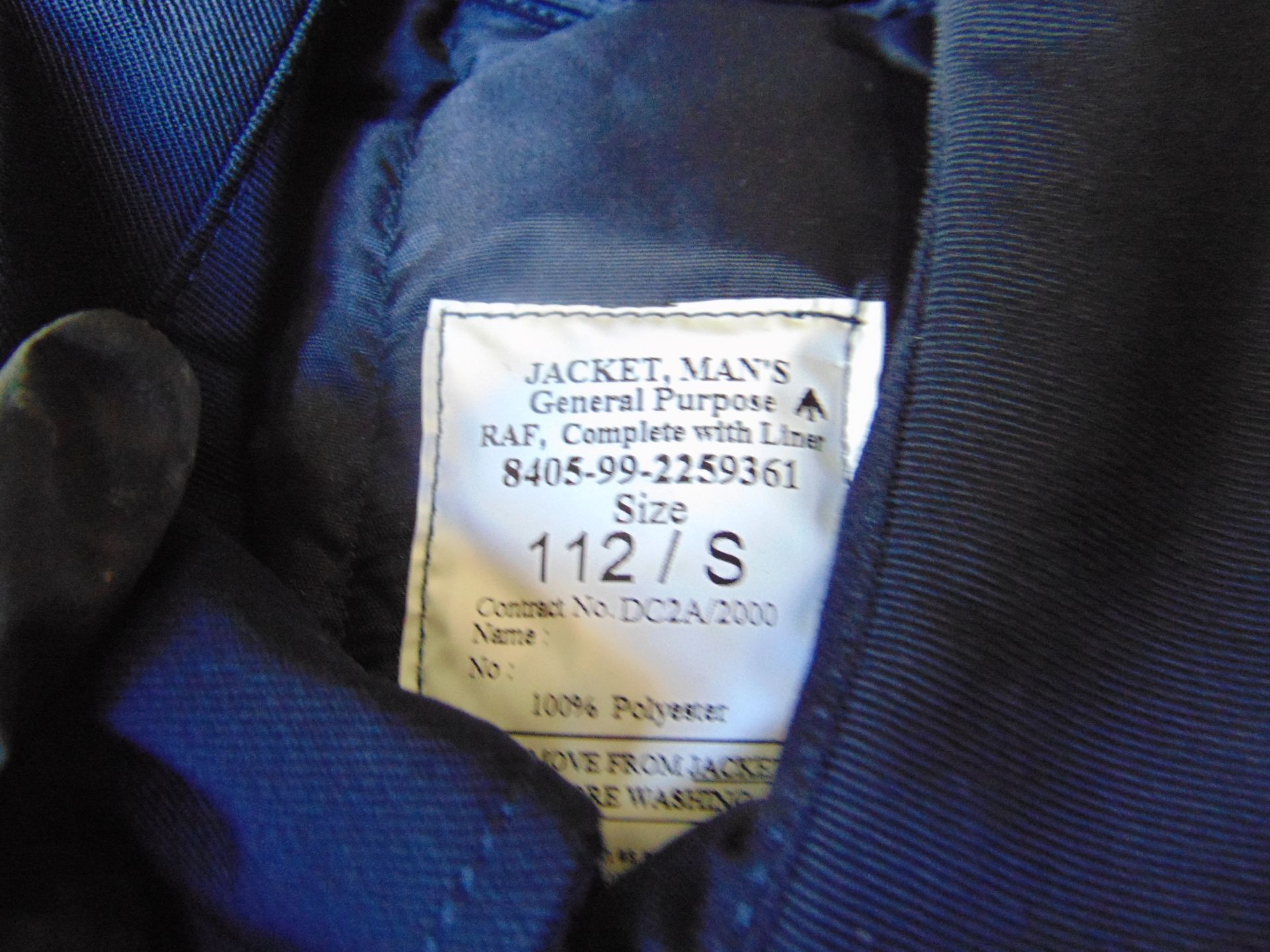 6x New Unissued (3 x) X Large & (3x) Small RAF issue Pilots Jackets with Removeable Liner - Image 3 of 6