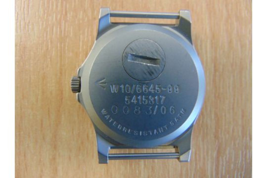 CWC (Cabot Watch Co Switzerland), British Army W10 Service Watch Nato Marks, very low serial no - Image 3 of 4