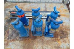 6 x Weber 3 tone Vehicle Hydraulic Jacks