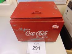 Galvanised Coca-Cola Cool Box W/ Bottle Opener & Side Handles