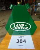 Hand-Painted Triangular Land Rover Green Oil Can W/ Brass Screw Cap