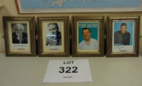 4 x Framed Photos W/ Signature inc Barry Cryer, Rory Bremner, Frank Skinner, Dale Winton