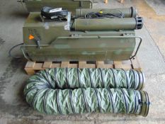 MoD Reserve Stock Dantherm VAM 15 Portable Workshop/ Building Heater 240 Volt c/w Accessories