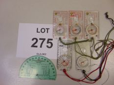 5 x Silva Type 4 Compass & Protractor RA MK1
