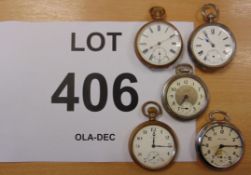 5 x pocket Watches