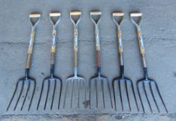 6 x Digging Forks
