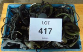 22 x Clansman Headsets & Handsets. Some Unissued