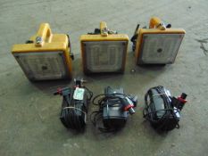 3 x Dragon Max M2 Area Work Lights C/W 3 x Battery Charger