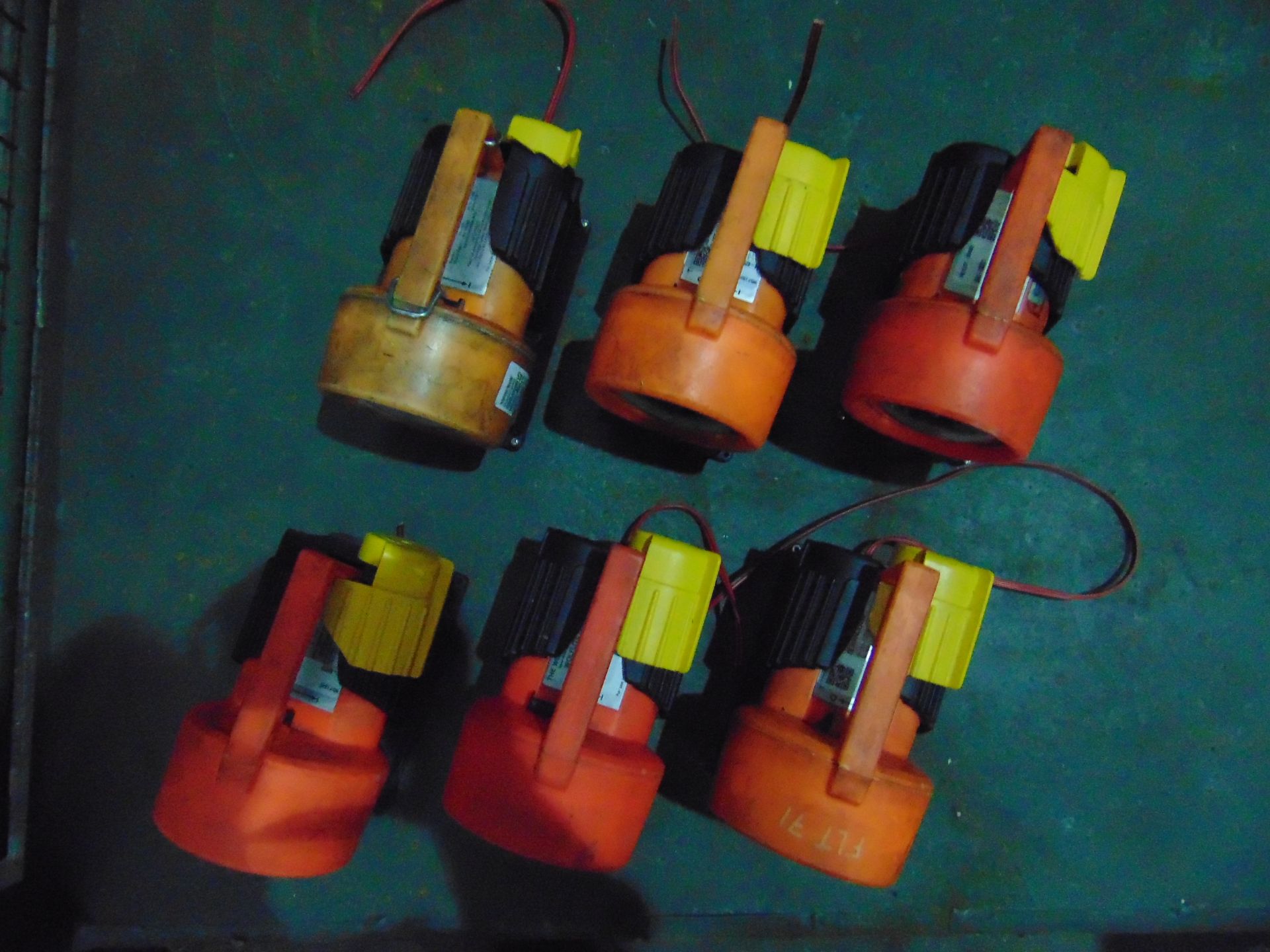 Orange Wolf Safety Lamps x 6 C/W Charger Base - Image 2 of 7