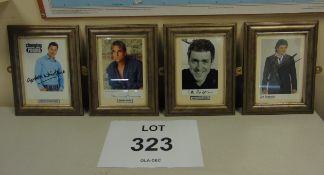 4 x Framed Photos W/ Signature inc Griff Rhys Jones, Gordon Whinstance, Jeremy Irons, Joe Pasquale