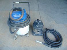 1 x Electrolux Euroclean Large Shop Vacuum & 1 x Small Vacuum