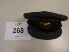 Genuine RAF Officers Hat by Moss Bros W/ badge