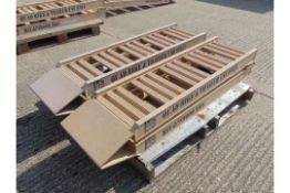 Pair of Heavy Duty Aluminium Folding Quad Bike Ramps, 3.1m long, SWL Per Ramp 600kg.