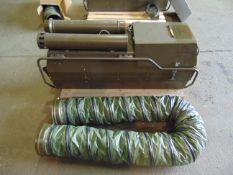 MOD Reserve Stock Dantherm VAM 15 portable workshop/building heater 240 volt c/w accessories