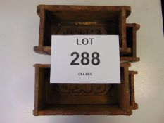 4 x Very Unused Antique Brick Molds