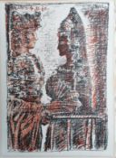 Pablo Picasso (1881-1973) Bullfighter and Young Lady (Torero y señorita) from Le Carmen des Carmen