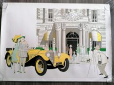 Denis-Paul Noyer (French b.1940), High Society Hotel Carlton, lithograph, unframed, signed