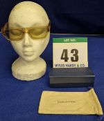 A Pair of LOUIS VUITTON Twister Sunglasses PRESP/SU21 in Calem Translucent Acetate Square Frame with