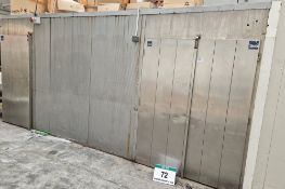 A DAUB approx. 5M x 4.2M x 2400mm Steel Storage Room/ Bread Rack Cleaning Room (NOTE: A Method