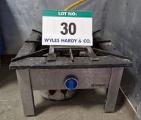 A STALGAST Portable Gas Fired Single Burner with a Fitted Extraction Hood (NOTE: A Method Statement,