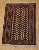 BRÜCKE TEKKE-YOUMUD-BOUCHARA ALT, TURKMENIEN, 178 x 128, Zustand B 