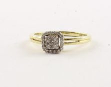 BRILLANTRING, 585/ooo Gelbgold, RG 55, 2,6g 