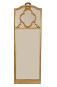 SPIEGEL, Holz, Goldstuck, 175 x 58, DEUTSCH, um 1920 